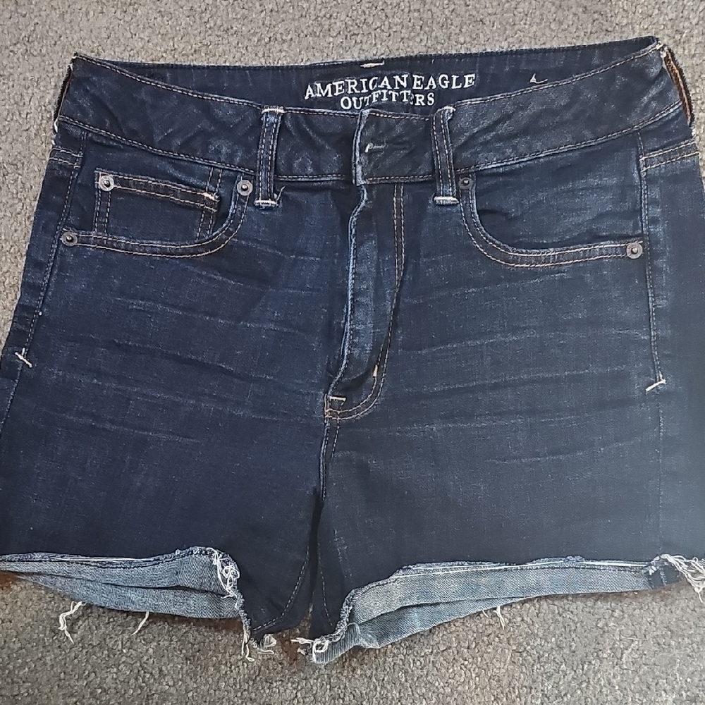 American Eagle Outfitters Women's Deep Indigo Jean Shorts